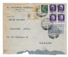Storia postale 1930 usato  Lecco