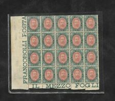 Regno 1889 blocco usato  Rotondi