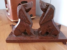 Buchstützen hunde holz gebraucht kaufen  Ober-Ramstadt