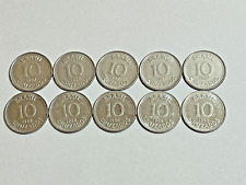 Usado, Lote 10 moedas antigas do Brasil 10 Cruzados - 5 moedas 1987 e 5 moedas 1988 - lote 357 comprar usado  Brasil 