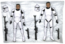 Lote de 2 bonecos Star Wars Black Series CLONE TROOPER PHASE I 6" AOTC comprar usado  Enviando para Brazil