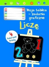 Liczę. Moja tablica - zadania graficzne 4 kolorowe kredy (Licze  Moja tabli...) na sprzedaż  PL