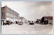 Cartão postal foto real Wagner South Dakota SD Main Street Tydol gás RPPC 1930-50 comprar usado  Enviando para Brazil