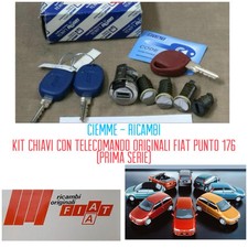 FIAT PUNTO GT TURBO KIT IMPARIGLIO SERRATURE + 3 CHIAVI CODE 1997-1999 NUOVO na sprzedaż  Wysyłka do Poland