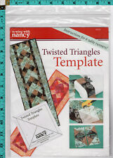 Twisted triangles template for sale  Yale