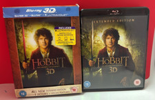 The Hobbit An Unexpected Journey Blu-Ray 3D Extended Edition Lenticular Cover comprar usado  Enviando para Brazil