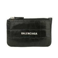 Usado, Carteira de couro com logotipo BALENCIAGA preta/2BG2576 comprar usado  Enviando para Brazil