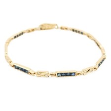 Bracciale zaffiri diamanti usato  Ancona