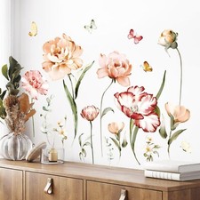 Flower wall stickers d'occasion  Expédié en Belgium