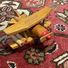 Plane biplane wood d'occasion  Expédié en Belgium