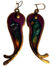 Earrings pierced enameled for sale  Knox