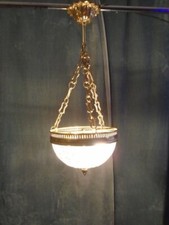 Lustre rond bronze d'occasion  Aubenas