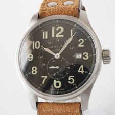 HAMILTON Cáqui Oficial de Campo H706550 Mostrador Preto Automático Masculino 44 mm comprar usado  Enviando para Brazil