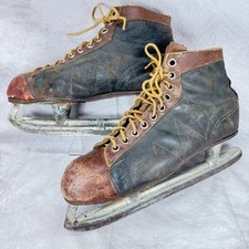 Patins de hóquei masculinos vintage PRO-AERO – Apenas exibição – Patins de gelo antigos de couro comprar usado  Enviando para Brazil