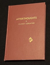 Afterthoughts harry lorayne for sale  Holyoke