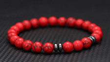 Bracelet perles howlite d'occasion  Bordeaux-