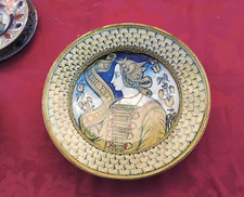 Antico piatto maiolica usato  Gubbio