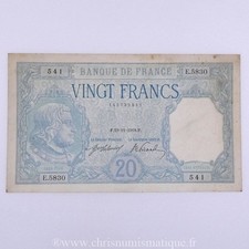 Francs bayart 19.11.1918 d'occasion  France