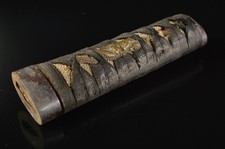Usado, G5483: XF Escultura japonesa de dragão de metal de madeira ferro antigo TSUKA Grip Armor comprar usado  Enviando para Brazil