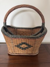 Vintage handwoven wicker for sale  Cedar Lake