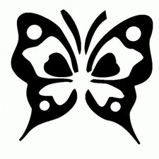 Tribal butterfly adesivo usato  Italia