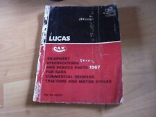 Lucas part catalogue for sale  CHICHESTER