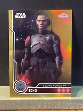 Dee Bradley Baker como Echo 2023 Topps cromo Star Wars #86 refractor de oro/50 segunda mano  Embacar hacia Mexico