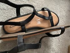 Clarks flat strappy for sale  SPALDING