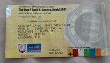 2001 charity shield for sale  LIVERPOOL