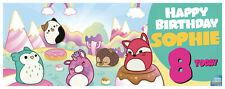 Squishmallow birthday banner for sale  NORMANTON