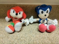 Usado, Par de Pelúcia Subterrânea Vintage 2000 Dennys Sonic & Knuckles/Etiquetas Exclusivas  comprar usado  Enviando para Brazil