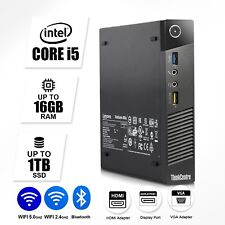 Micro Computador Desktop Lenovo, Até 16GB de RAM 1TB M.2 SSD, Windows 11/10, WiFi, usado comprar usado  Enviando para Brazil