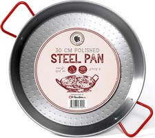 Feito por Garcima para Gourmanity, panela de paella de aço carbono polido 12 polegadas, 30cm comprar usado  Enviando para Brazil