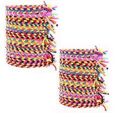 100 peças laços elásticos de cabelo trançados sem dobra corda acessórios de cabelo para meninas mulheres comprar usado  Enviando para Brazil