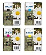 4 Original Ink EPSON 18 XP205 XP215 XP315 XP325 XP405 XP415 / T1801 -T1804 SET comprar usado  Enviando para Brazil