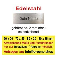 Klingelschild edelstahl schild gebraucht kaufen  Ratingen