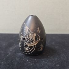 Flauta chinesa profissional Xun instrumento cerâmica Ocarina antigo motivo de peixe Xun comprar usado  Enviando para Brazil