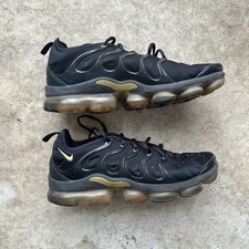  Tênis esportivo Nike Air Vapormax Plus preto metálico dourado tamanho 10.5 USADO comprar usado  Enviando para Brazil