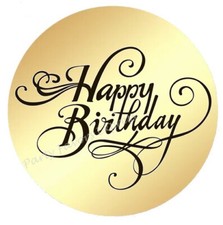 Happy birthday gold for sale  Palm Springs