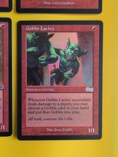 Goblin LAckey, Offensive, Matron & Acidic Soil MTG 4 cartas. Urza's Saga. comprar usado Goblin LAckey, Offensive, Matron & Acidic Soil MTG 4 cartas. Urza's Saga. comprar usado  Enviando para Brazil