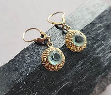 Vintage aquamarin hrringe gebraucht kaufen  Bremen