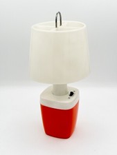 Luminária de mesa vintage DORCY operada por bateria retrô vermelha e branca de plástico comprar usado  Enviando para Brazil