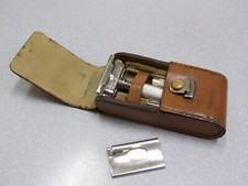 Vintage Sur Shave Waeldin Inc Lâmina de Cunha Conjunto de Barbeador de Segurança Solingen Alemanha comprar usado  Enviando para Brazil