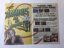1993 Konami anúncio de videogame de duas páginas ~ ZUMBIS COMERAM MEUS VIZINHOS comprar usado  Enviando para Brazil