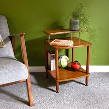 Teak brass tier for sale  HIGH WYCOMBE