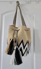Usado, Bolsa tiracolo Wayuu Americana feita à mão trançada de crochê tecida  comprar usado  Enviando para Brazil