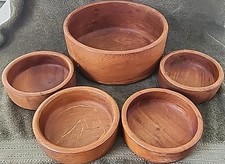 Teak large salad for sale  Okatie