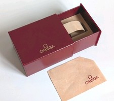 Authentic OMEGA Watch Box Case & Cloth - Vintage Red/Burgundy - 10.5x8x5.7cm comprar usado  Enviando para Brazil