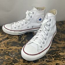 Converse Couro Branco High Top All Star Chuck Taylor HOMENS 6 MULHERES 8 comprar usado  Enviando para Brazil