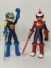 Bonecos Mega Man NT Warrior & ProtoMan 2004 Battle Network 10” comprar usado  Enviando para Brazil